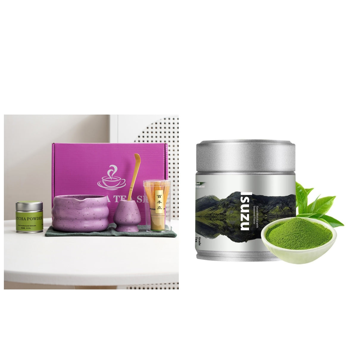 Strictly Selected Isuzu Pure Matcha Powder Latte Baking Cake Jar