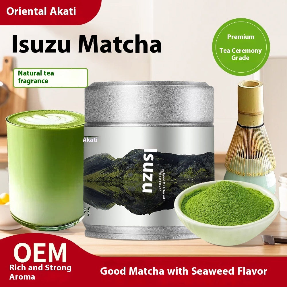 Strictly Selected Isuzu Pure Matcha Powder Latte Baking Cake Jar